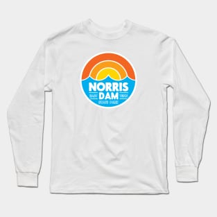 Norris Dam Sunset Design Long Sleeve T-Shirt